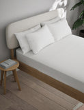 Cotton blend non-iron fitted sheet 25cm deep - British product