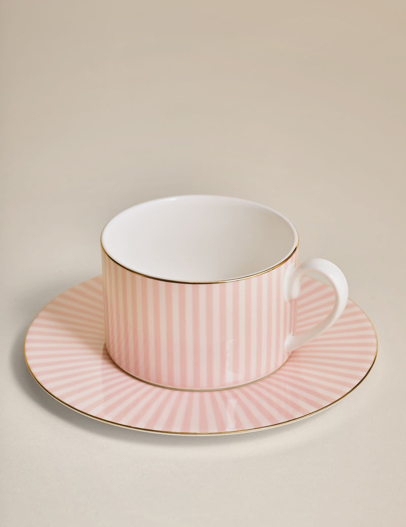 Hampton Stripe Cup & Saucer