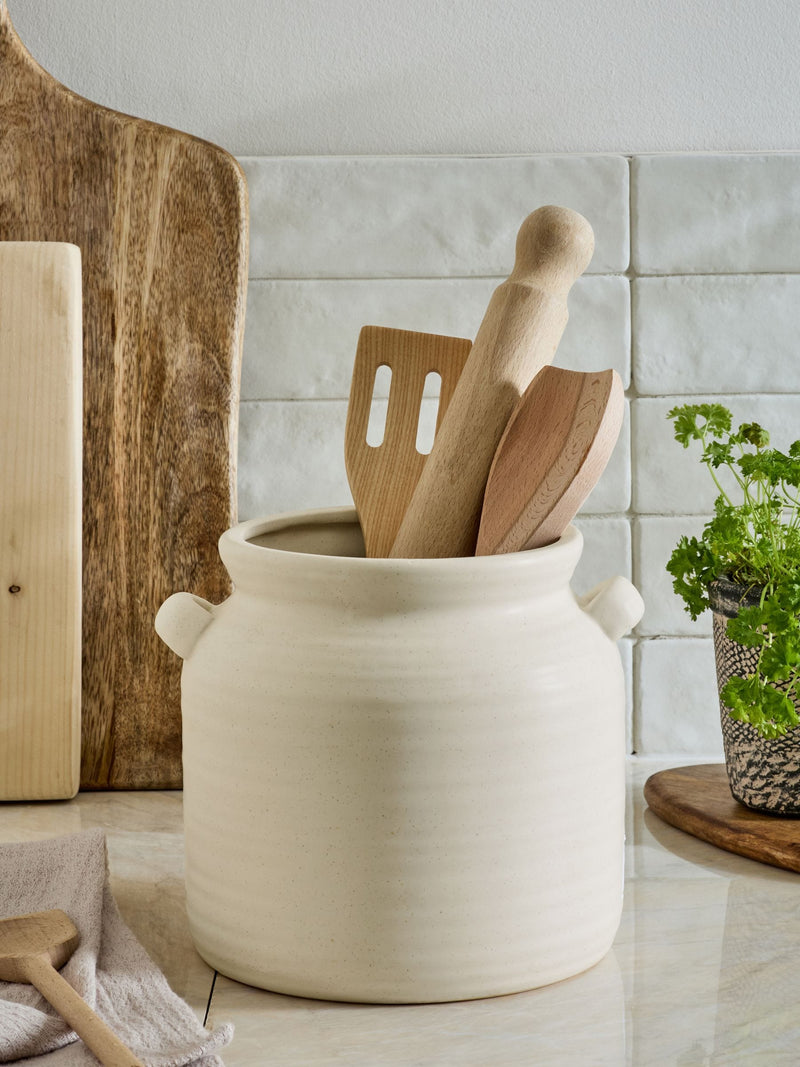 Large ceramic utensil pot, imported from the UK