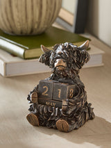Bronze Hamish Perpetual Calendar Ornament 9cm Height