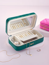 Velour Travel Jewellery Organiser Box