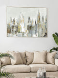 Art Marketing grey city limits wall art 88cm x 122cm - British product