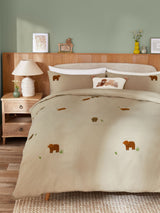 Natural Tufted Hamish Supersoft Brushed Cotton Duvet Cover and Pillowcase Set