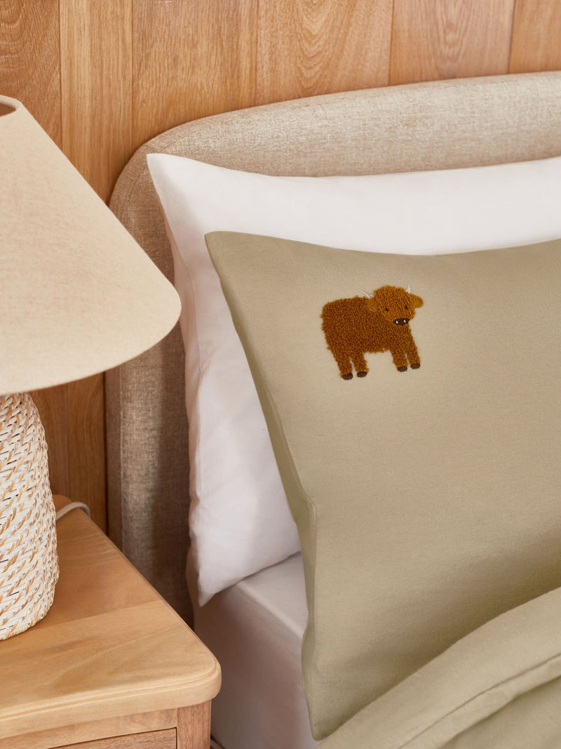Hamish Brushed Cotton Duvet Cover Set, imported from the UK