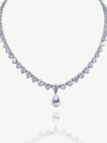 Ivory & Co Silver Imperial Crystal Teardrop Necklace