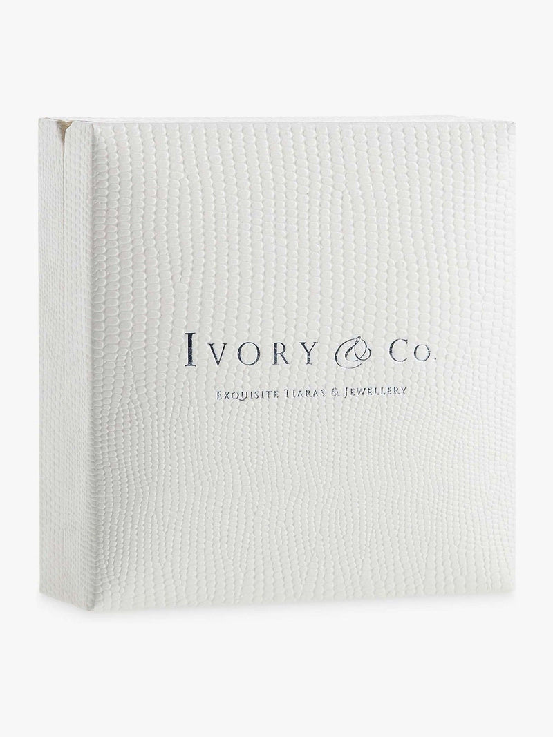Ivory & Co Silver Tivoli Crystal Delicate Toggle Bracelet