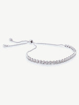 Ivory & Co Silver Tivoli Crystal Delicate Toggle Bracelet