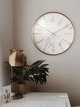 Acctim White Marble Luxe Wall Clock 30cm