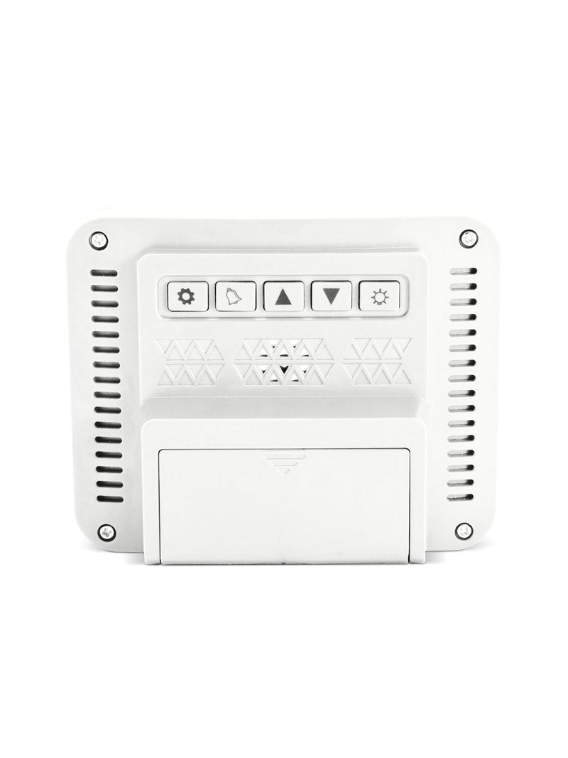 Acctim White Otto LCD Alarm Clock - British product