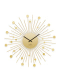 Acctim Matt Brass Brielle Starburst wall clock 50cm - British product