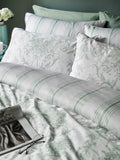 Laura Ashley Tuileries duvet cover set in sage green, UK version