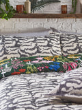 Furn Green Amanita reversible mushroom duvet cover and pillowcase set - British product