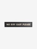 No Riff Raff framed wall art Black/Gold 12x80x2cm - British product