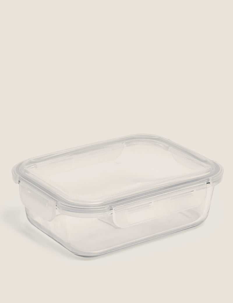 Large glass fridge storage container, UK version
