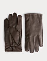 Autograph Leather Cashmere Lined Gloves