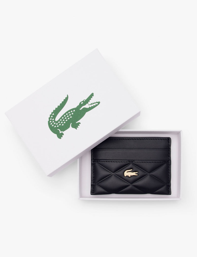 Lacoste leather quilted cardholder, UK version