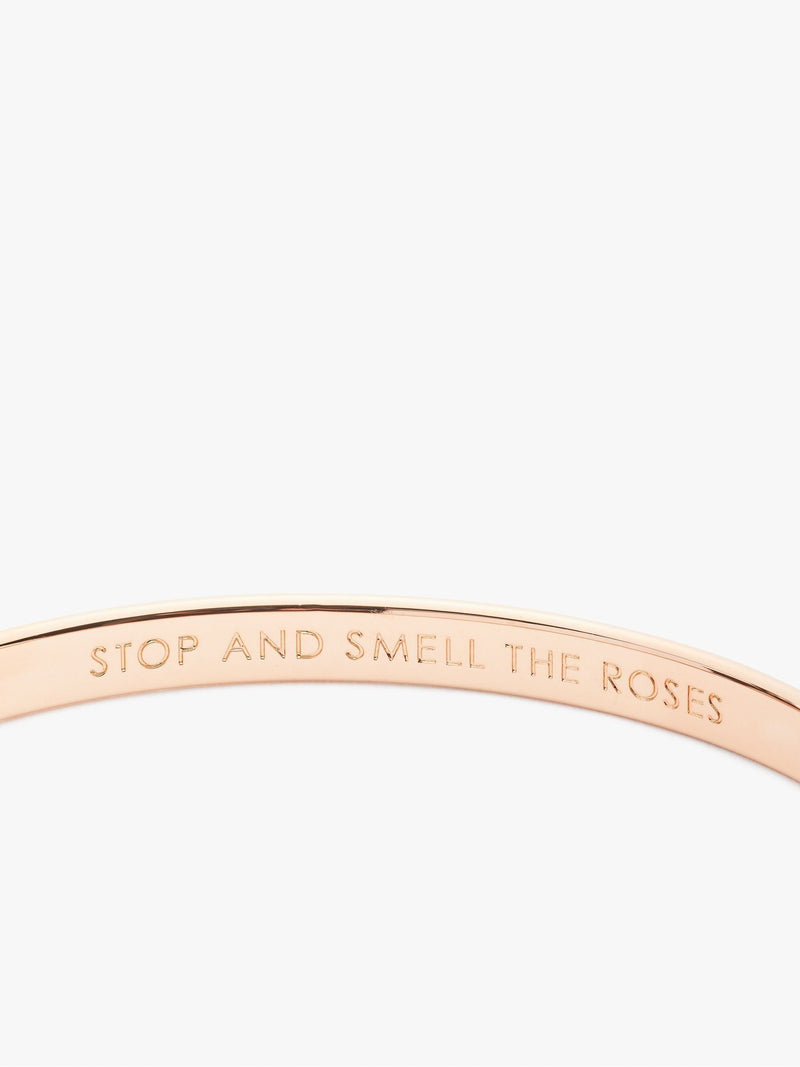 Kate Spade rose gold tone idiom bangle, UK version