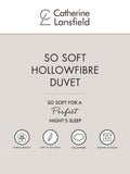 Catherine Lansfield hollowfibre 15 tog duvet - British product