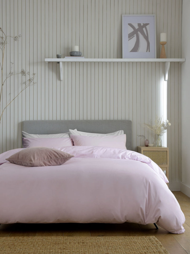 Purple lilac duvet cover and pillowcase set, imported from the UK