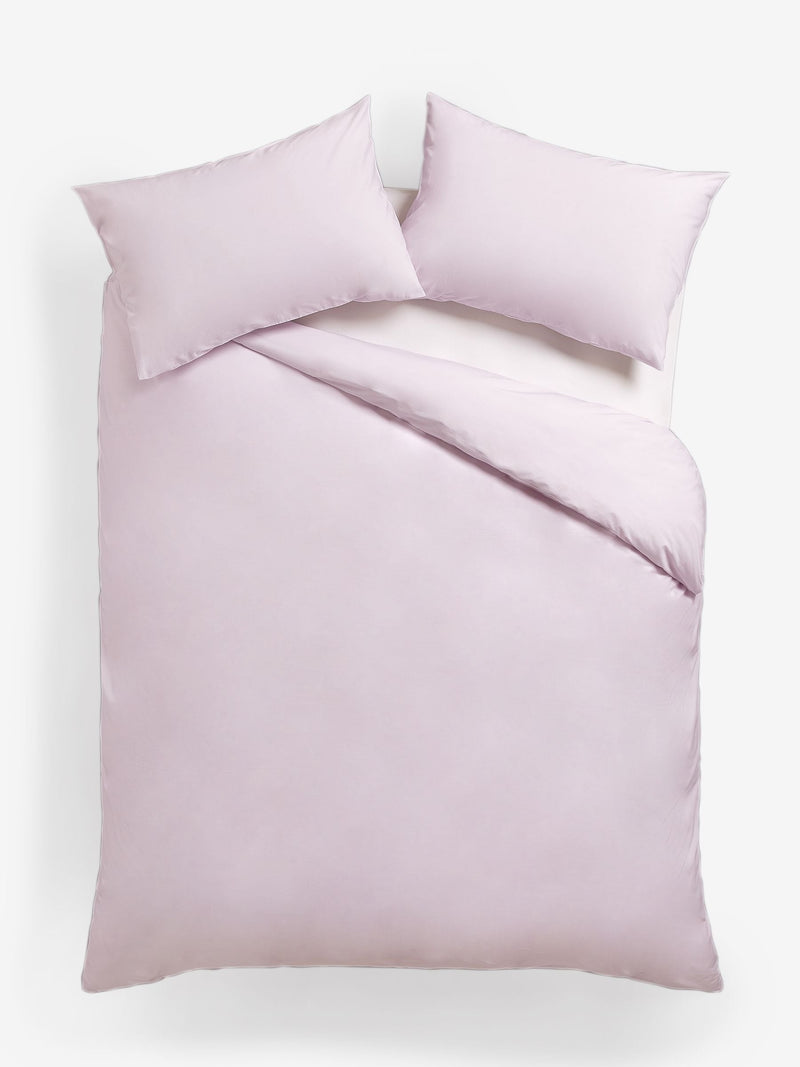 Purple lilac duvet cover and pillowcase set, imported from the UK