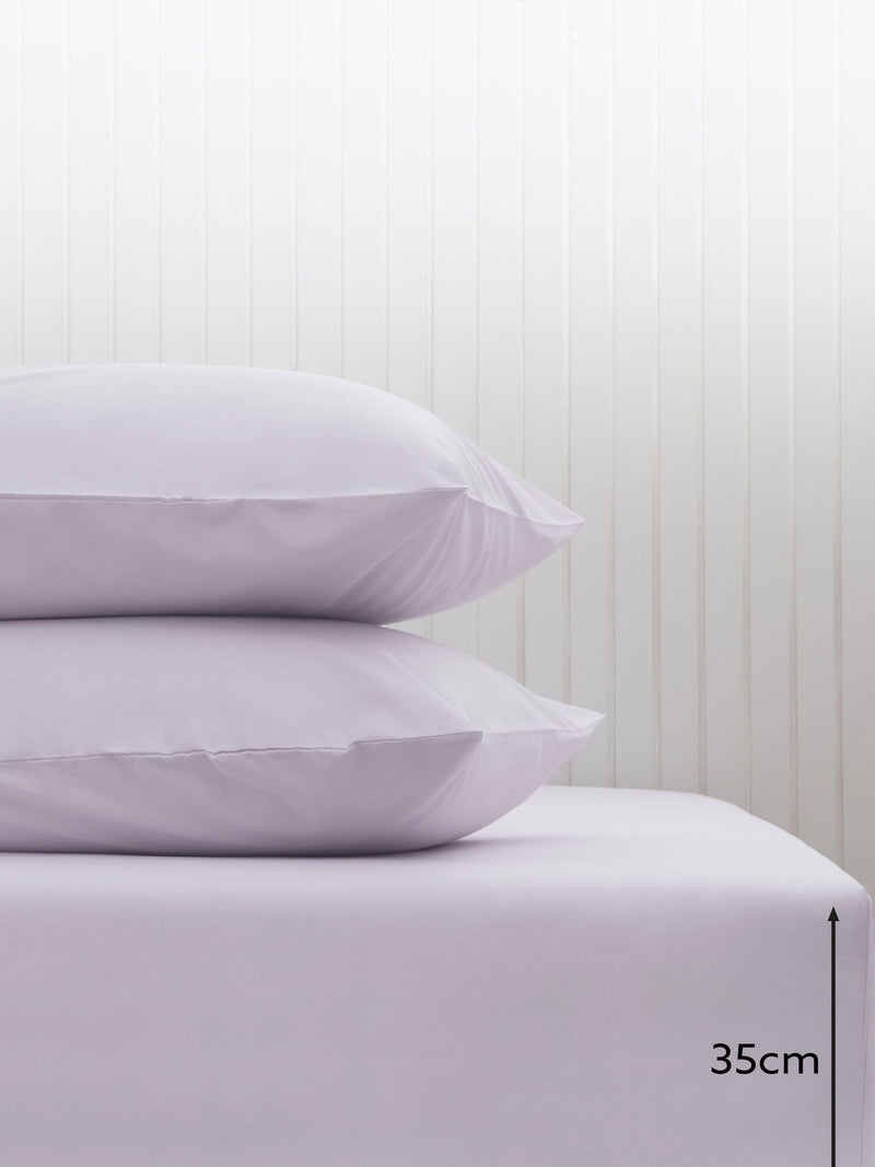 Puple lilac deep fitted bed sheet, imported from the UK