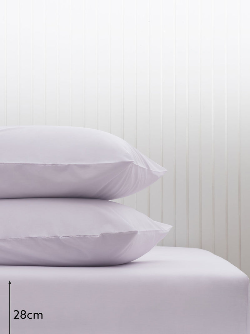 Purple lilac fitted bed sheet, imported from the UK