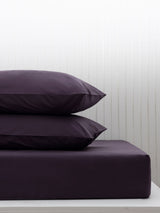 Purple Blackberry Cotton Rich Fitted Bed Sheet