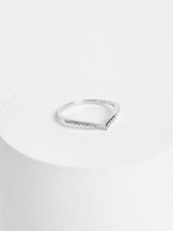 Sterling Silver Sparkle Wishbone Fashion Ring
