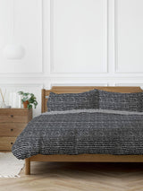 Copenhagen Home Black Arri Duvet Cover and Pillowcase Set