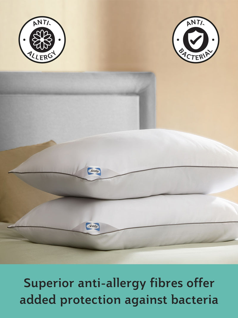 Sealy Set of 2 Anti Allergy 4 Pack Pillows