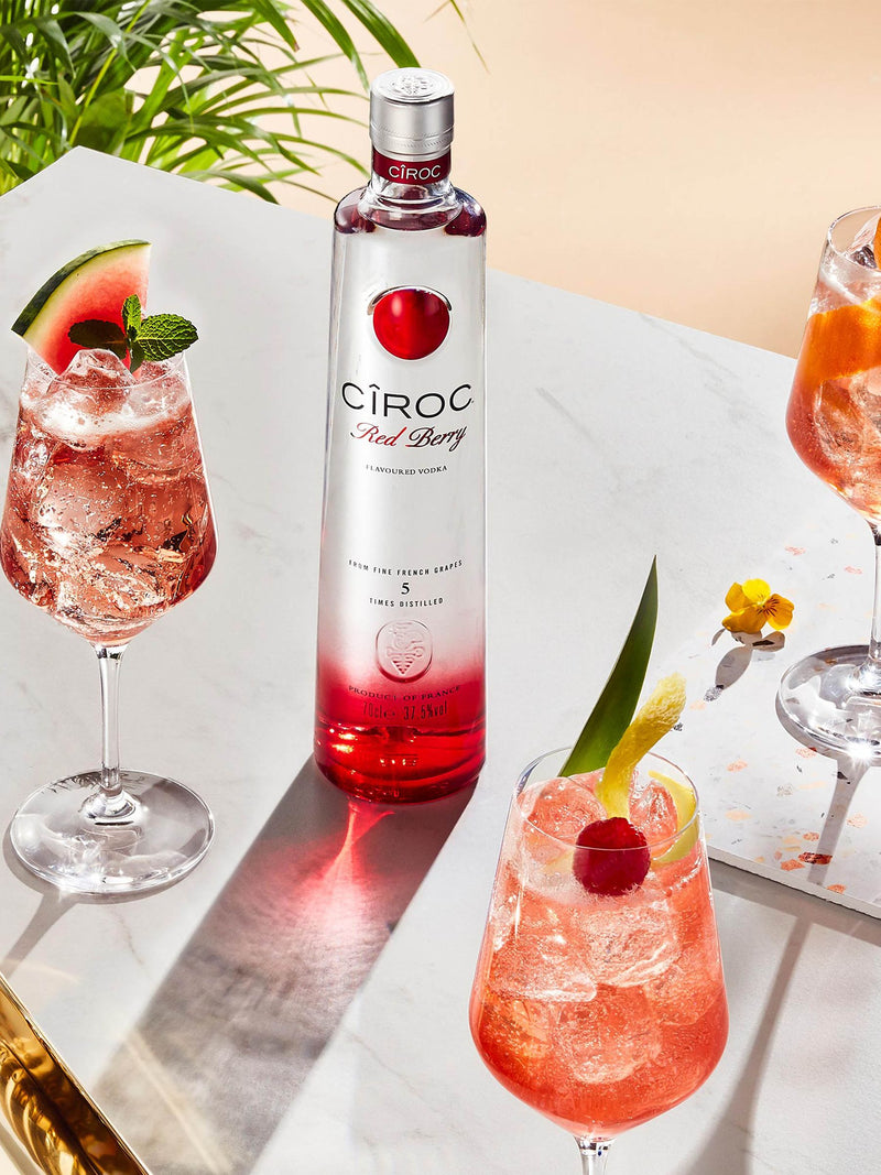 Ciroc red berry flavoured French vodka 70cl - British product