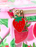 The Flat Lay Co. Jelly Open Flat Box Bag in Summer Strawberries GOODS M&S