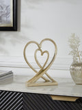 Gold heart ornament home decoration 25.5cm, UK version