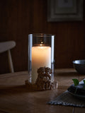 Natural Hamish The Highland Cow Hurricane Candle Holder