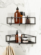 Umbra Black Cubiko Corner Shower Caddy