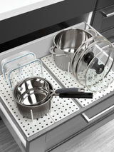Umbra White Peggy Adjustable Drawer Organiser
