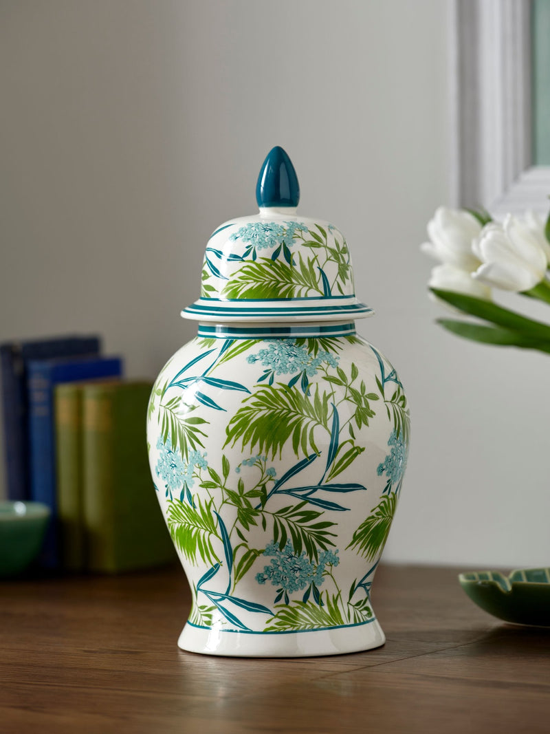 Nina Campbell Green Leaf Vase