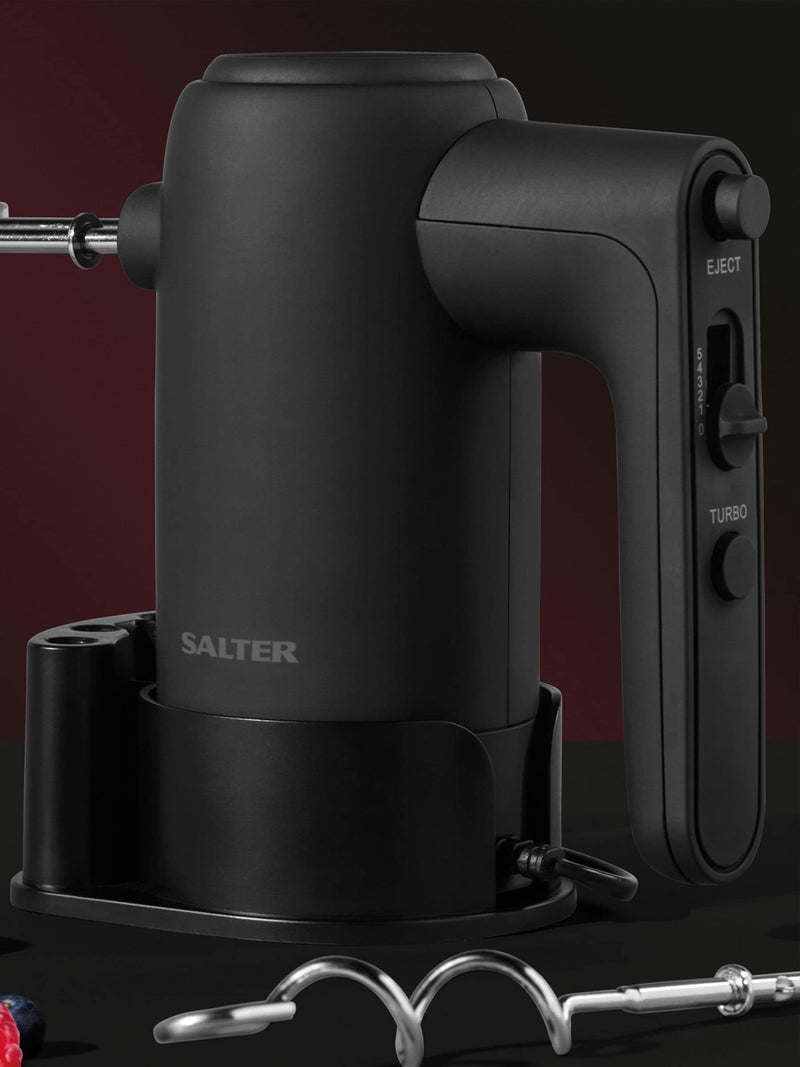 Salter Black Kuro 300W electric hand mixer (British brand)
