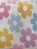 Bedlam pink retro flower plush fleece duvet cover set - British product