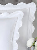 Appletree white scallop edge duvet cover set - British product