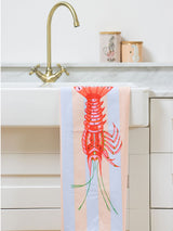 Yvonne Ellen Lobster Set of 2 100% Cotton Tea Towels