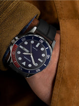 Sekonda Blue Tidal Rubber Strap Quartz Watch 44mm
