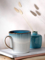 Denby Azure Haze Green Large Mugs Set of 2 Stoneware Mugs