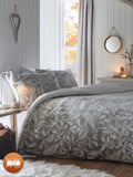 Dreams & Drapes green woodland owls plush fleece duvet cover set - British product