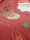 Bedlam Red Ho Ho Ho Reversible Christmas Duvet Cover Set