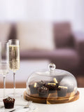 Ravenshead cheese dome with wooden board, imported from the UK