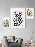 East End Prints green foliage framed art print - British product