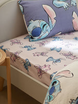Disney Pink Lilo & Stitch 100% Cotton Fitted Bed Sheet