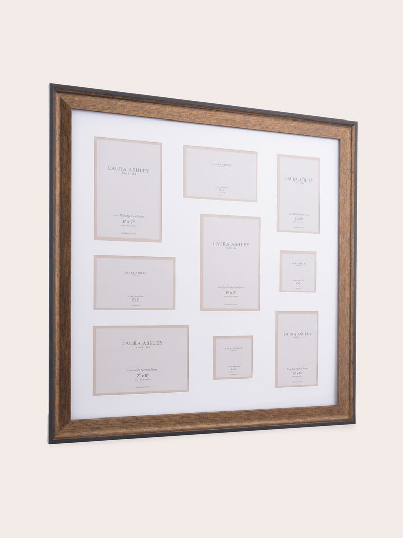 Laura Ashley bronze Cara multi-aperture photo frame 56cm x 56cm x 22cm, UK version