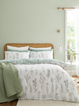 Bianca Green Wild Flowers 100% Cotton Duvet Cover Set